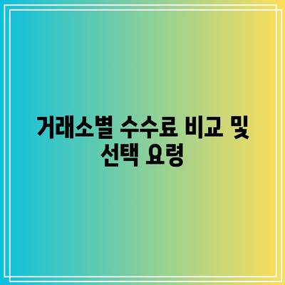 비트코인 거래소 이용 시 수수료 알아보기