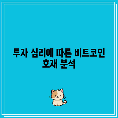 비트코인 시세 영향 요인 분석: 호재와 악재 파악