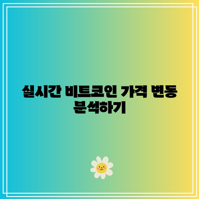 1비트코인의 실시간 시세 확인하기